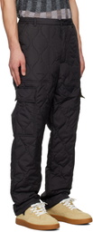 TAION Black Military Down Cargo Pants