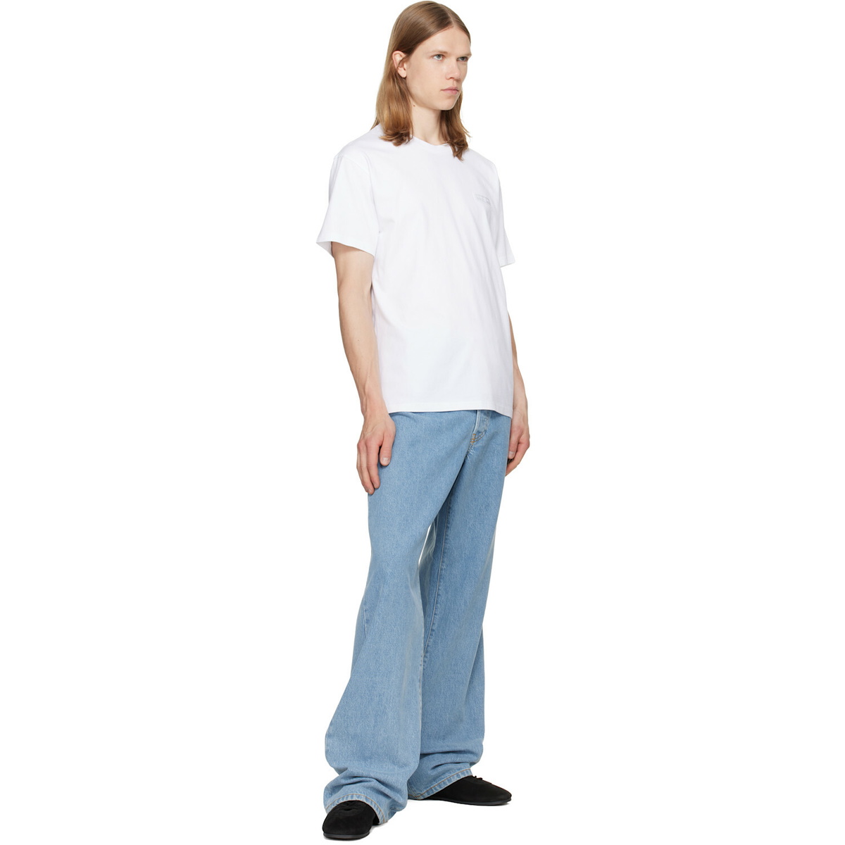 Givenchy White 'Givenchy Paris' Grosgrain T-shirt