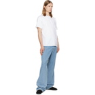 Givenchy White 'Givenchy Paris' Grosgrain T-shirt