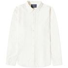 Portuguese Flannel Men's Cord Buton Down Corduroy Shirt in Off-White