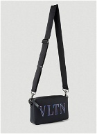 Neon VLTN Crossbody Bag in Black