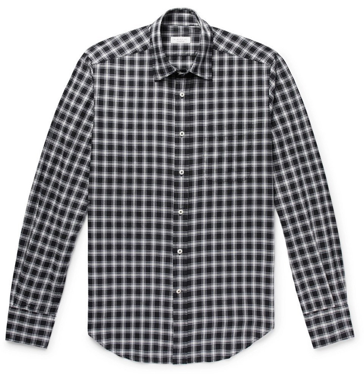 Photo: Incotex - Slim-Fit Checked Cotton Shirt - Dark gray