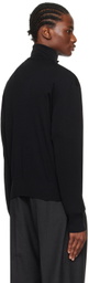 LEMAIRE Black Convertible Collar Cardigan