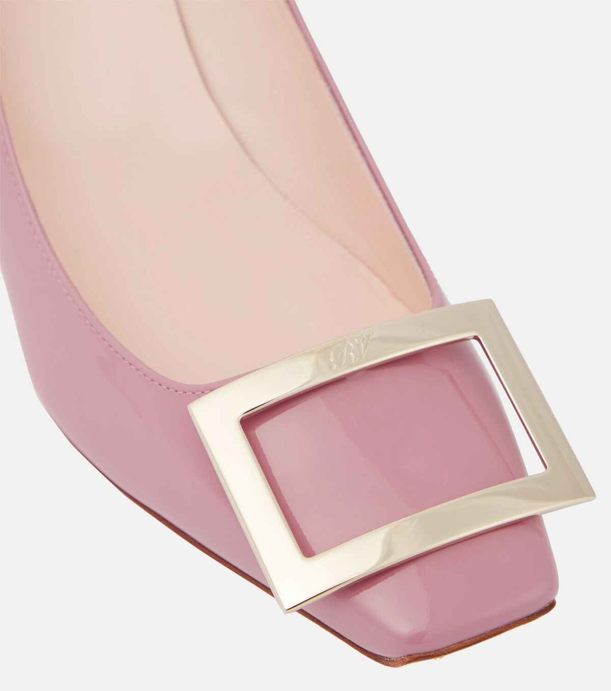 roger vivier belle vivier trompette leather pumps