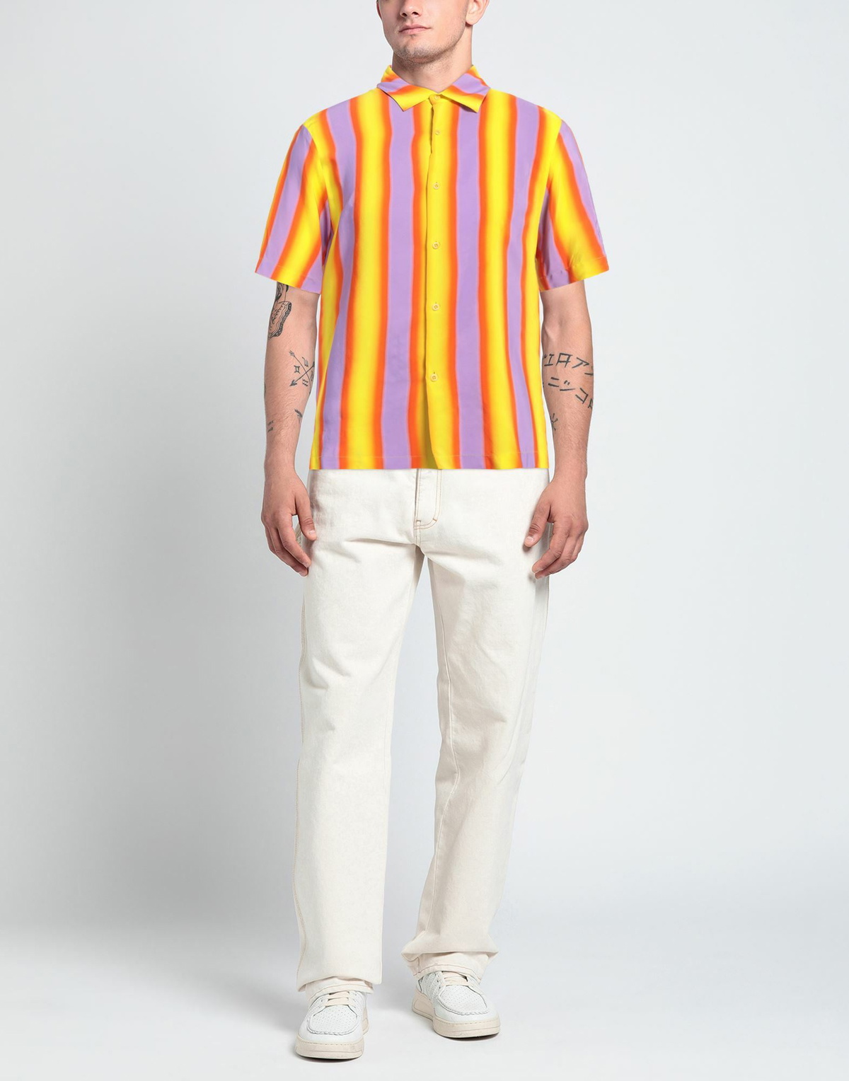 Sandro Mens Shirt in Yellow
