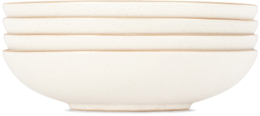 Lineage Ceramics White Salad Bowl, 4 pcs