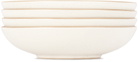 Lineage Ceramics White Salad Bowl, 4 pcs