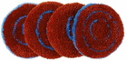 MAKI RUGS Red & Blue Doodle Coaster Set