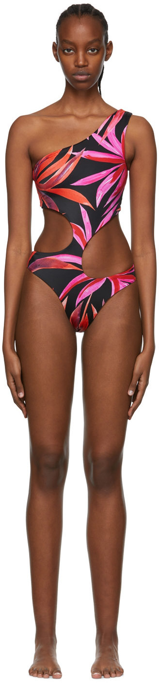 Louisa Ballou Black Recycled NylonOne-Piece Swimsuit Louisa