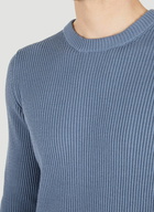 Compass Patch Sweater in Blue