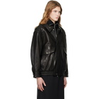 Dunst Black Oversized Vintage Leather Jacket