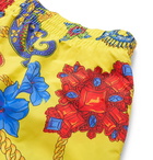 Versace - Short-Length Printed Swim Shorts - Yellow