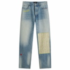 Nahmias Men's Playground Baggy Jeans in Light Wash