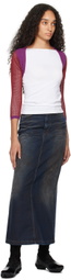 Eckhaus Latta Red & Purple Twyla Cardigan