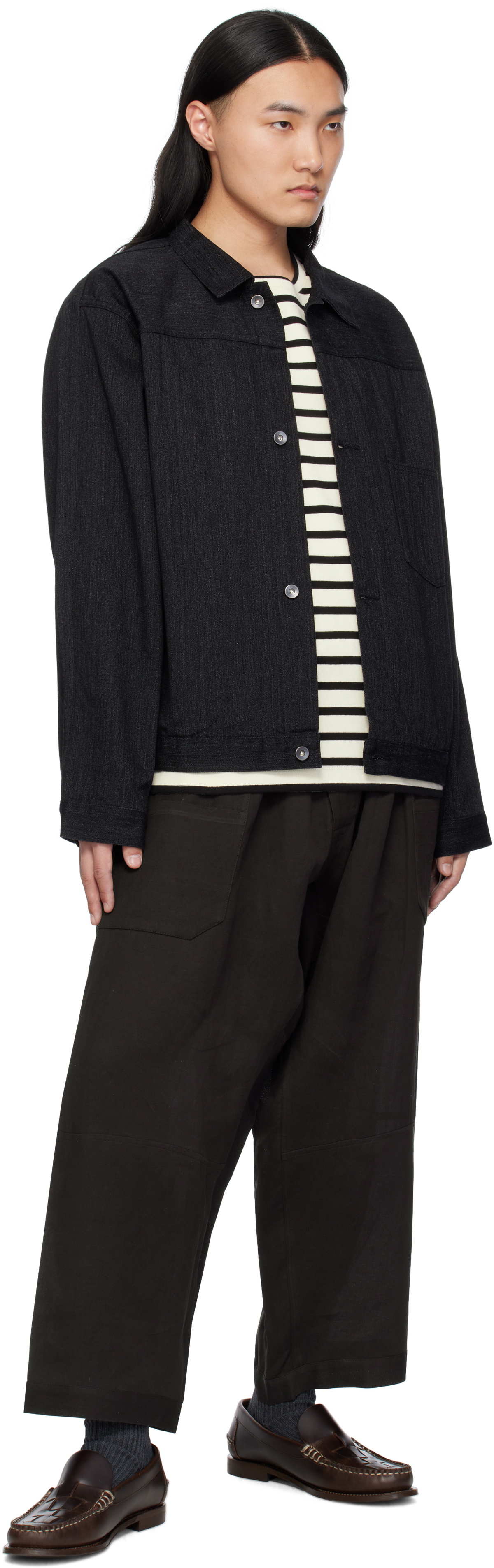 nanamica Black Short Denim Jacket