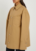 Armarium Tiberio Suede-trimmed Cotton Jacket Camel