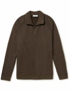 Ninety Percent - Organic Cotton-Jersey Zip-Up Sweatshirt - Brown