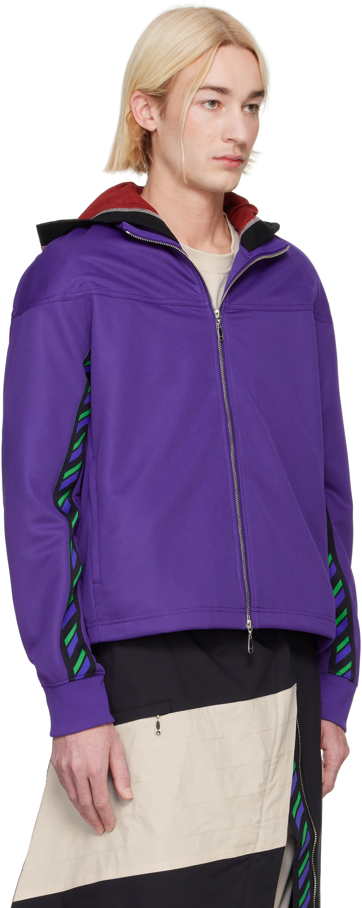 パンツ KIKO KOSTADINOV ASICS TRACK JACKET Asics Purple Kiko Kostadinov Edition Styrax Track Jacket ASICS