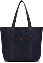 A.P.C. Navy Thais Tote