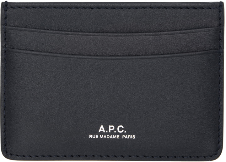 Photo: A.P.C. Navy Andre Card Holder