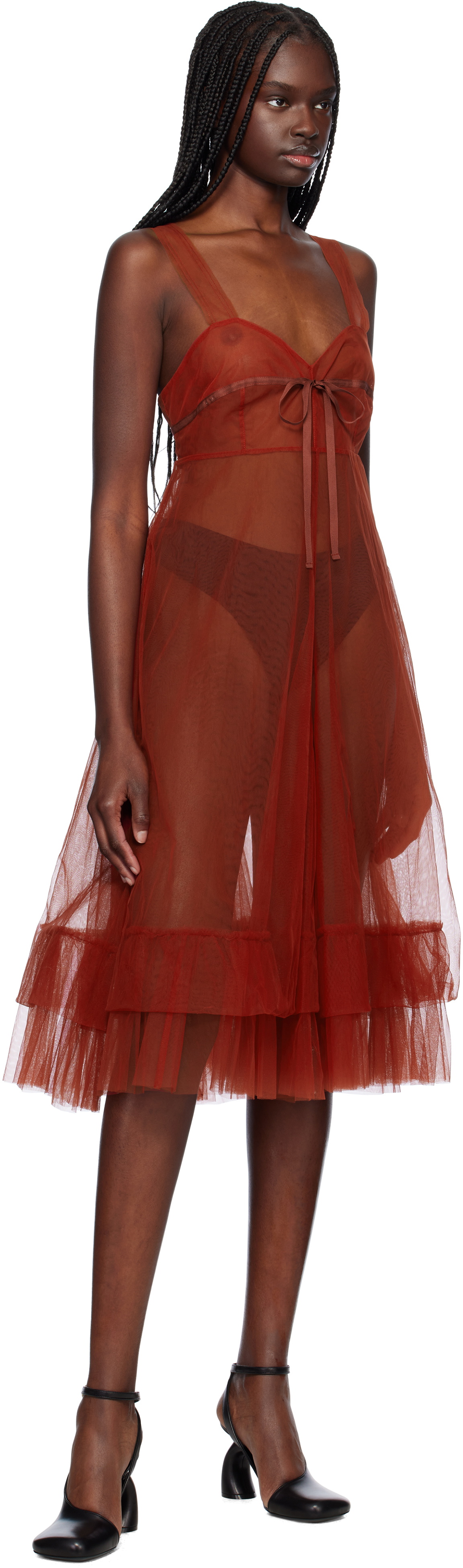 Renaissance Renaissance Red Benny Midi Dress