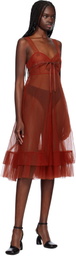 Renaissance Renaissance Red Benny Midi Dress