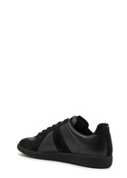 Maison Margiela Replica Panelled Leather Sneakers Black