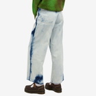 Charles Jeffrey Women's Loverboy Wide Denim Jean in White Bleach