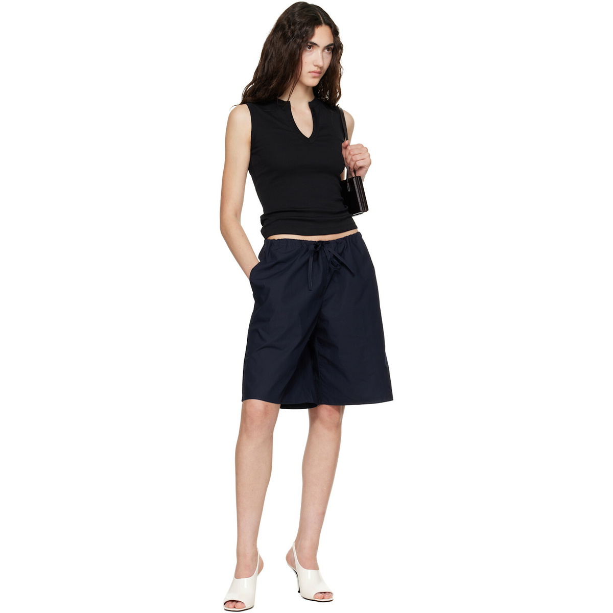 FLORE FLORE Black Iman Tank Top