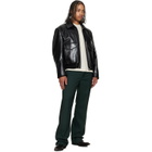 Marni Black Buffed Leather Jacket