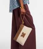 Max Mara Frisia Small canvas pouch