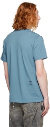 FRAME Blue Embroidered T-Shirt