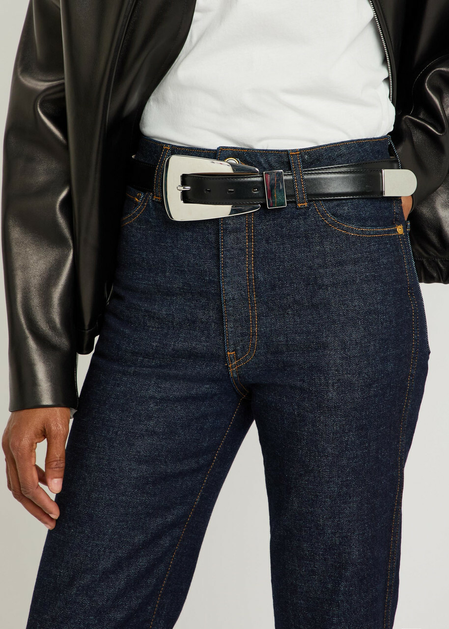 Khaite Danielle Slim Straight-leg Jeans Indigo