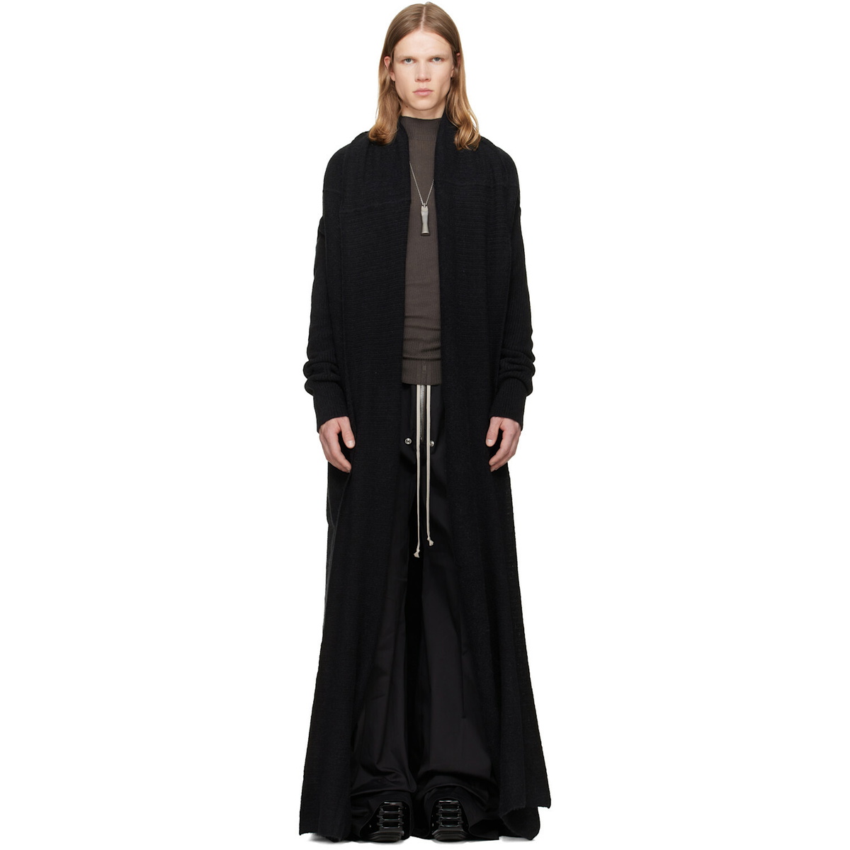 Rick Owens Black Tower Dafne Robe Cardigan