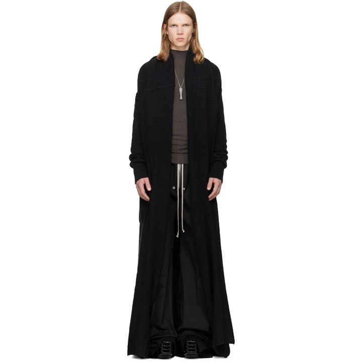 Photo: Rick Owens Black Tower Dafne Robe Cardigan