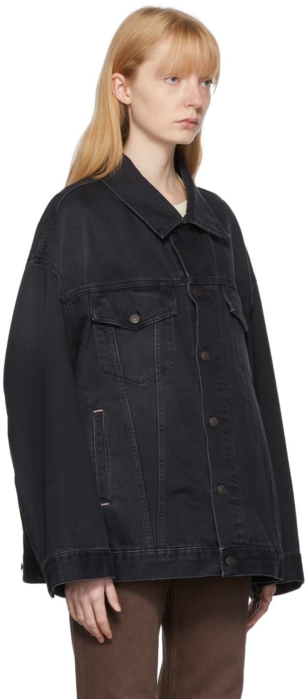Oversized Denim Jacket in Black - Acne Studios