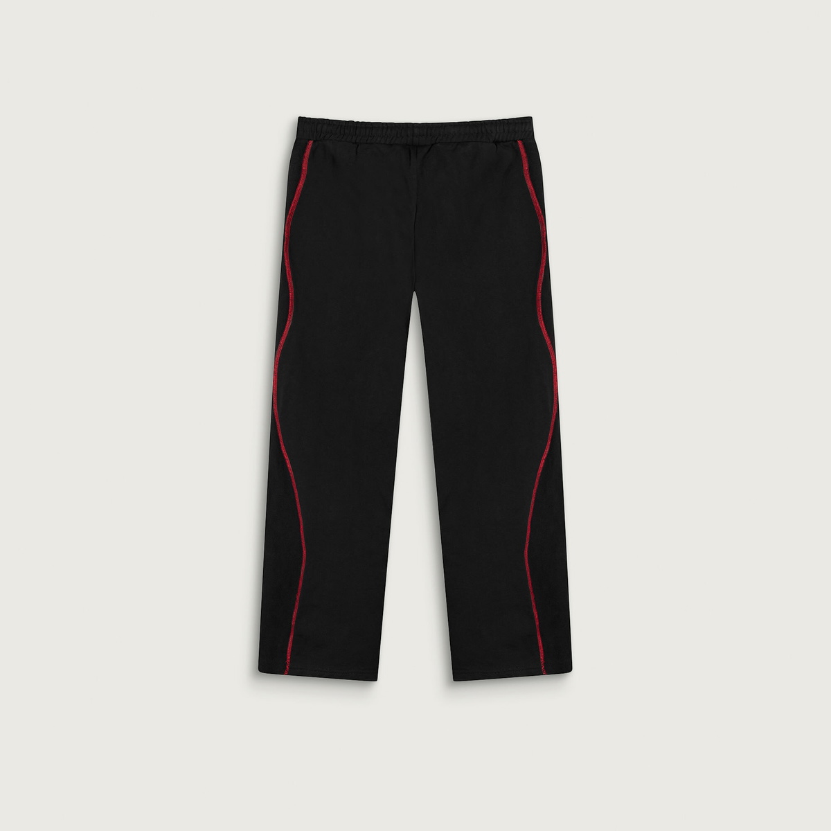 Navinder Nangla Squiggle Sweatpant in Black/Red