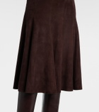 Stouls Suede midi skirt