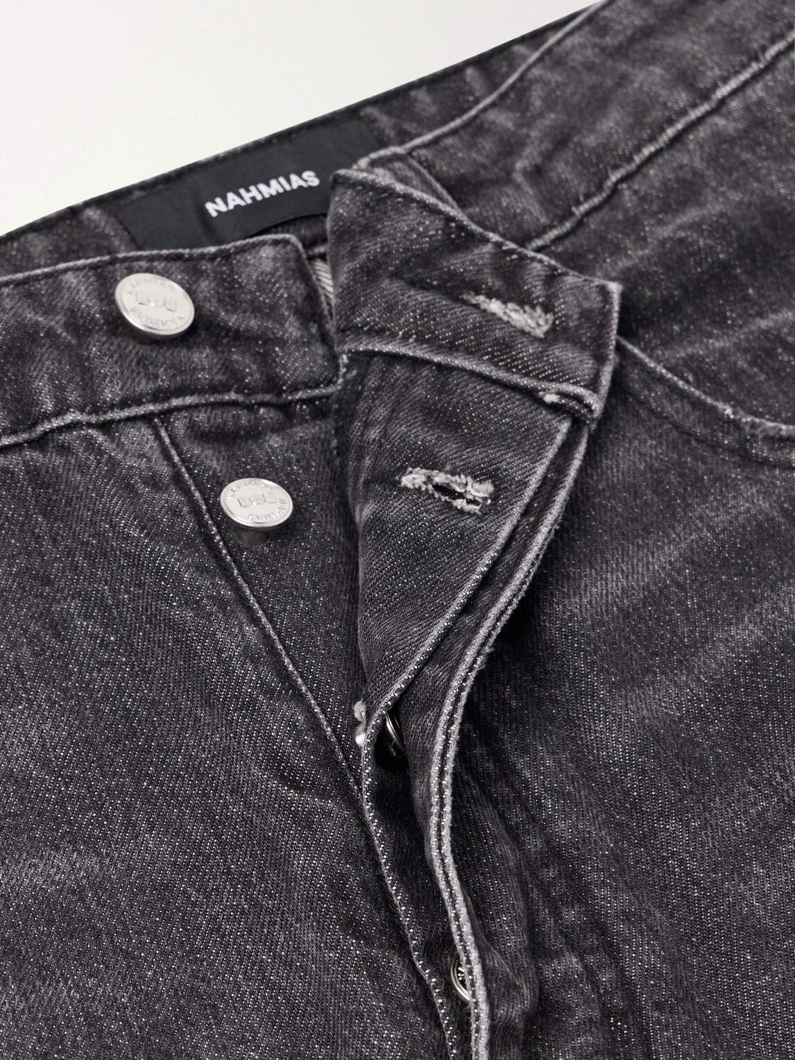 NAHMIAS - Straight-Leg Cotton-Blend Jeans - Black
