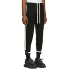 Neil Barrett Black Striped Webbing Lounge Pants