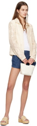 Valentino White Scoop Neck Tank Top