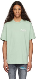 AMIRI Green Staggered T-Shirt