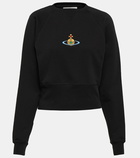 Vivienne Westwood Logo cropped cotton sweatshirt