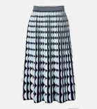 Simkhai Micah knitted scalloped midi skirt