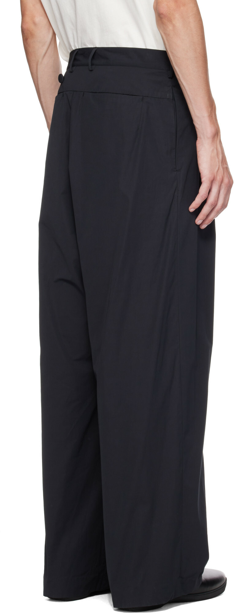 Kiko Kostadinov Black Kippel Wrap Trousers