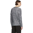 Stone Island Grey Hand-Dyed Knit Sweater