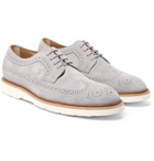 Tod's - Suede Longwing Brogues - Men - Gray