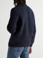 A Kind Of Guise - Caribou Ribbed Wool Cardigan - Blue