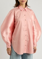 Marques' Almeida Cotton and Taffeta Shirt Pink