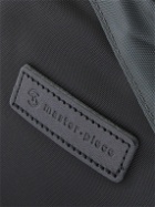 Master-Piece - Slant Leather-Trimmed Recycled CORDURA® ECO Belt Bag